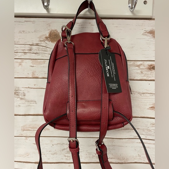 K. Carroll Willow Mini Backpack Crossbody Brick - Picture 5 of 7